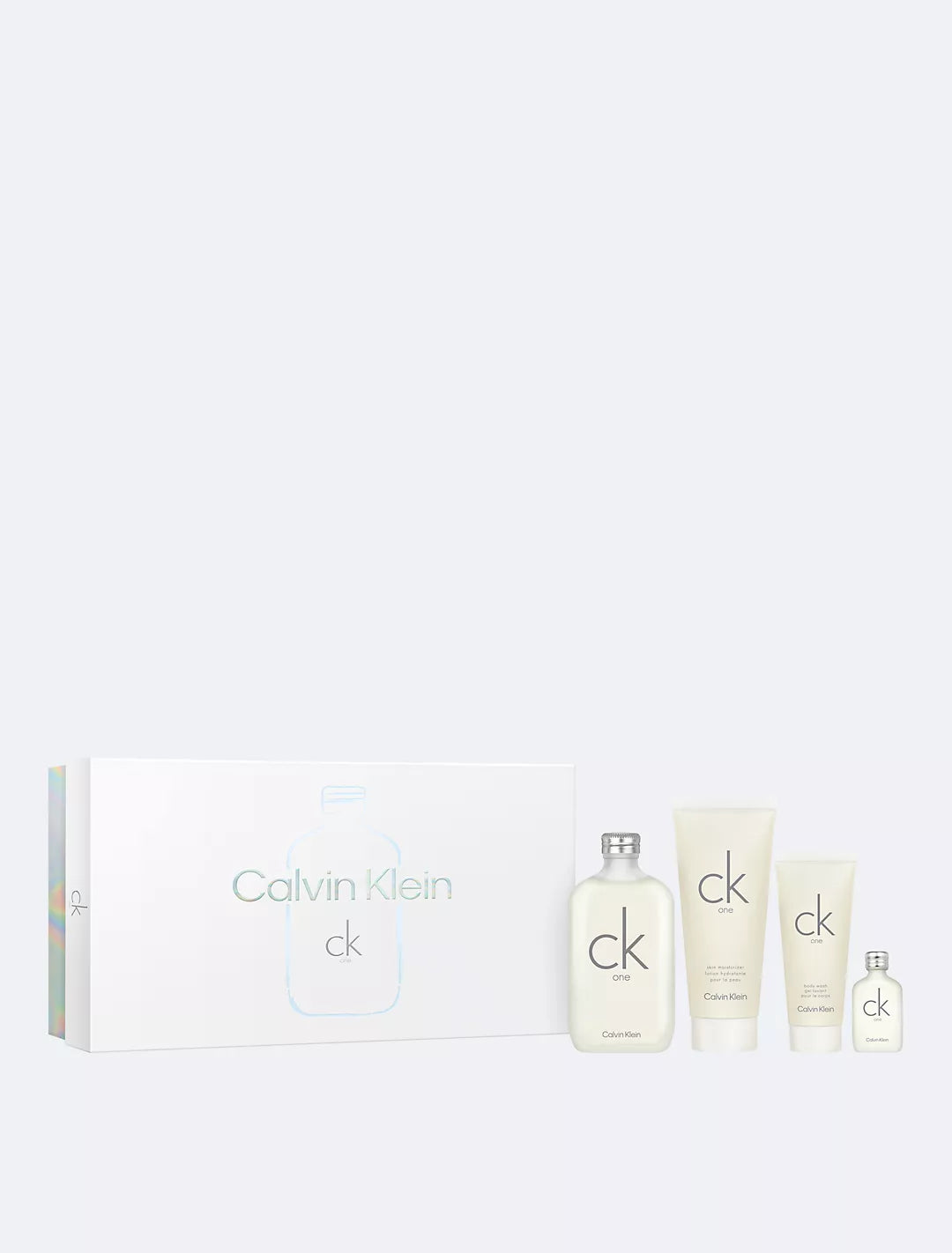 Estuche de regalo de 4 piezas CK One EDT de Calvin Klein