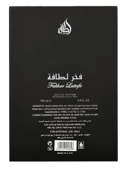 Lattafa Fakhar Plata EDP - 3,4 oz