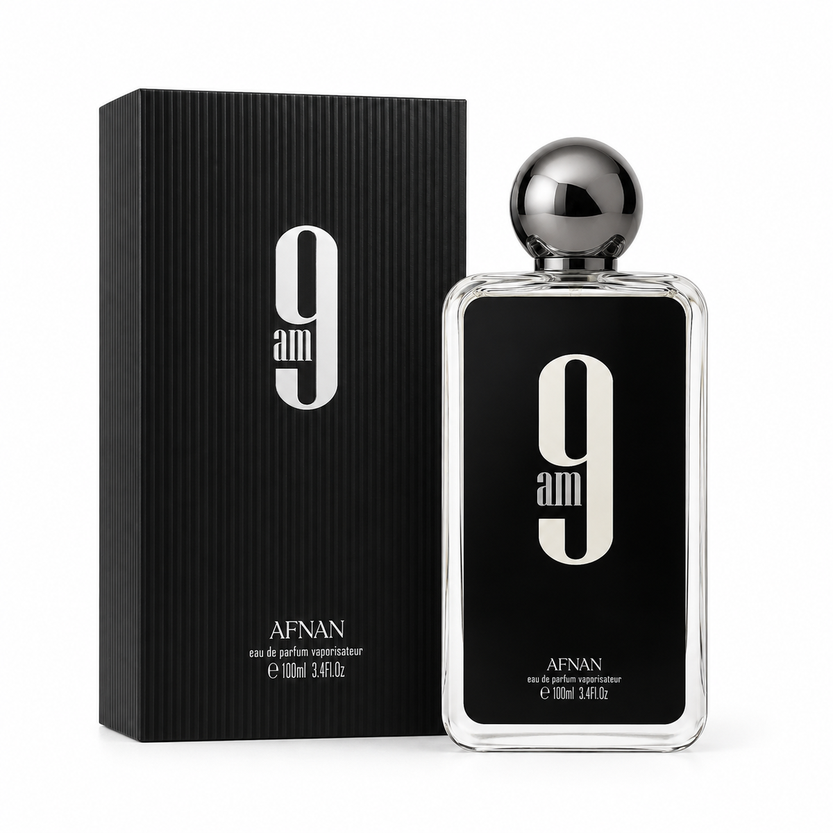 Afnan 9AM Eau de Parfum bottle and box