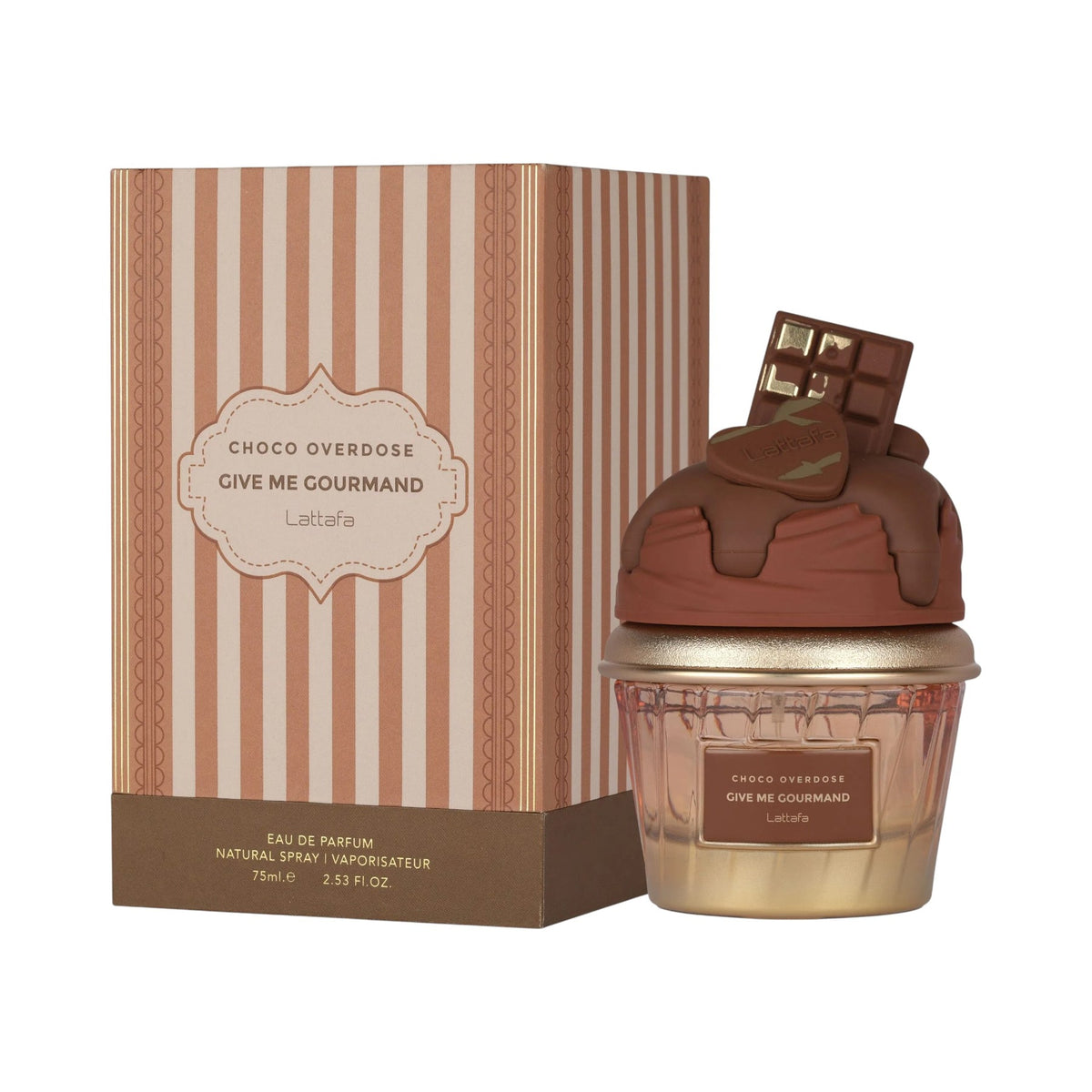 Lattafa Choco Overdose Eau de Parfum bottle and box